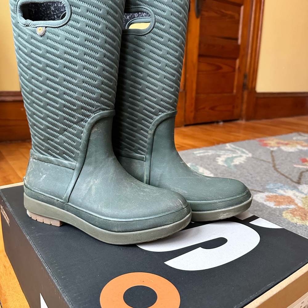 Bogs Crandall II Tall Waterproof Boots Dark Green Size 6